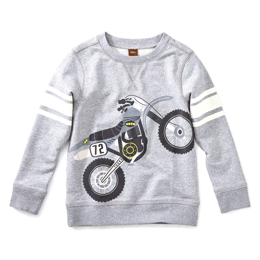 TEA -Moto Bike Graphic Sweatshirt